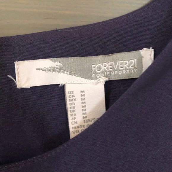 Peplum deep purple dress Forever 21 - Picture 2 of 2